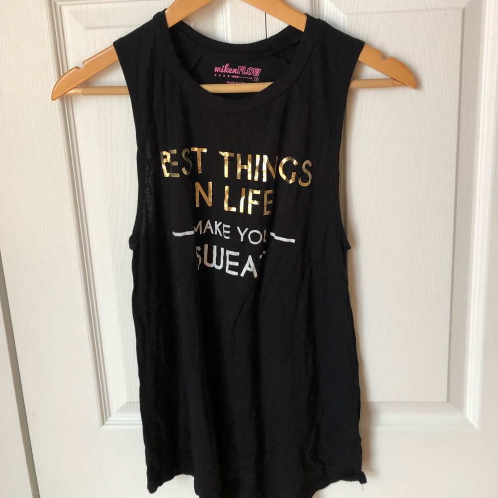 graphic exercise tank top